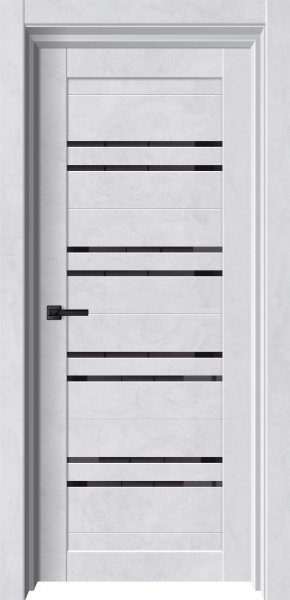 Межкомнатная дверь ИКС-21 бетон снежный