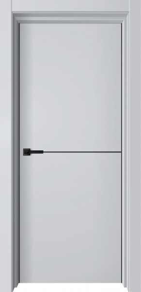 Межкомнатная дверь ПОЛЛИ-1 Серый софт
