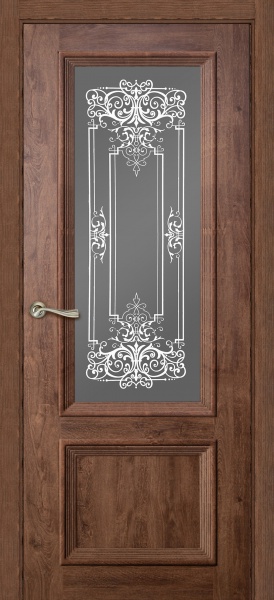 Межкомнатная дверь ЕВА ДО Темный дуб
