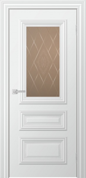 Межкомнатная дверь ЭЛЛА ДО Эмаль Белая тон Снежный
