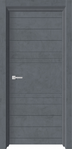 Межкомнатная дверь ГЕОМЕТРИЯ-2 Бетон Графит