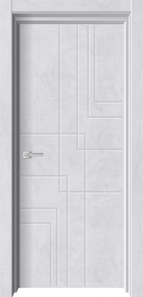 Межкомнатная дверь ГЕОМЕТРИЯ -3 бетон снежный