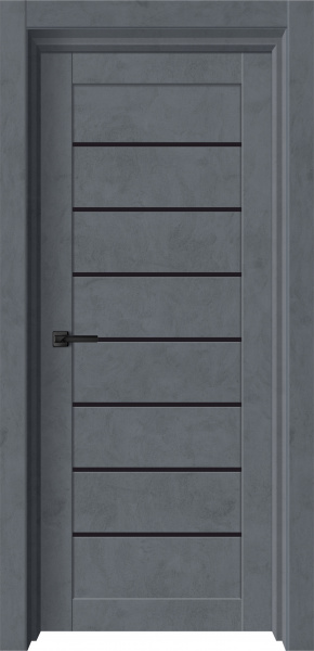 Межкомнатная дверь ИКС-24 Бетон Графит