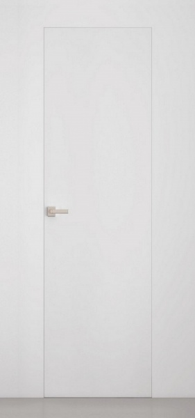 Межкомнатная дверь НЕВИДИМКА ( скрытая) под отделку. Черная кромка